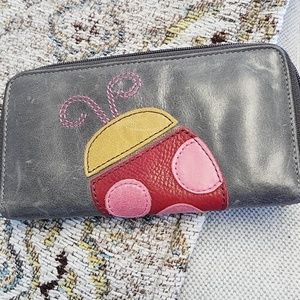 Fossil Ladybug leather wallet